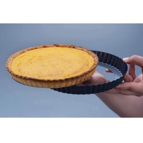 Kivehető aljú alumínium, kerek pite sütőforma - 22cm