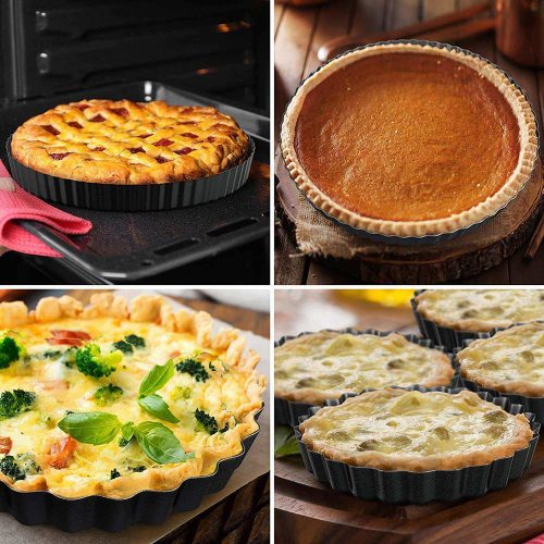 Kivehető aljú alumínium, kerek pite sütőforma - 26cm