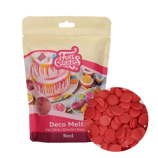 FunCakes Deco Melts bevonó – Piros – 250g