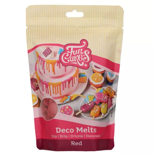 FunCakes Deco Melts bevonó – Piros – 250g