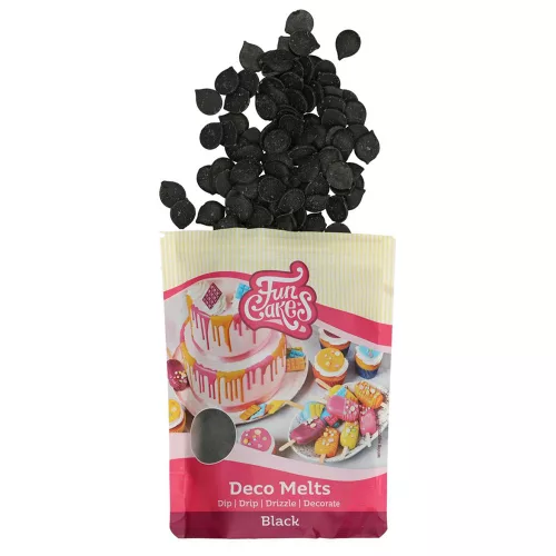 FunCakes Deco Melts bevonó – Fekete – 250g