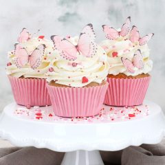   Cake-Masters ostyapapír tortadekoráció – Rózsaszín pillangók