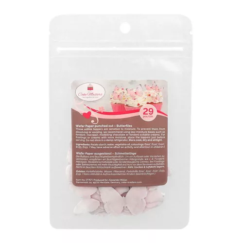 Cake-Masters ostyapapír tortadekoráció – Rózsaszín pillangók