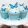 Cake-Masters ostyapapír tortadekoráció – Kék pillangók