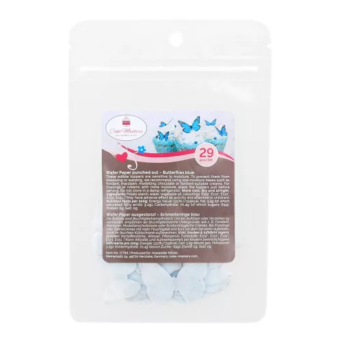Cake-Masters ostyapapír tortadekoráció – Kék pillangók