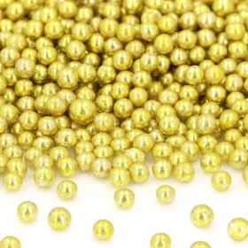 Szórócukor, cukorgyöngy – Arany gyöngy 5mm - 50g