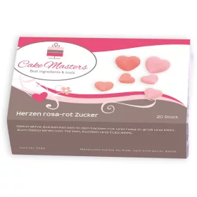 Cake-Masters cukor dekoráció – Szívek – 20 darabos