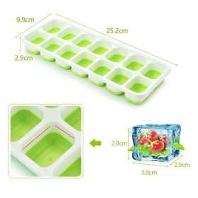   Fedeles jégkocka készítő szilikon aljjal – Vegyes színekben