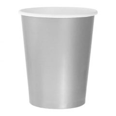 6 darabos papír pohár – Ezüst színű