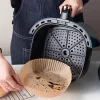 50 darabos sütő papír forrólevegős sütőhöz – 20 cm - Air fryer sütőpapír 