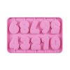 10 részes szilikon nyalóka és jégkrém forma – Számok rózsákkal
