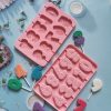 10 részes szilikon nyalóka és jégkrém forma – Számok rózsákkal