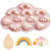 Szilikon fondant és marcipán mintázó – Felhő, szivárvány és esőcsepp mintával