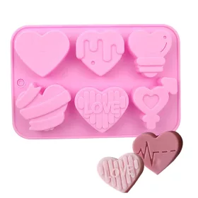 Szilikon forma – Szívek 