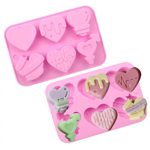 Szilikon forma – Szívek 