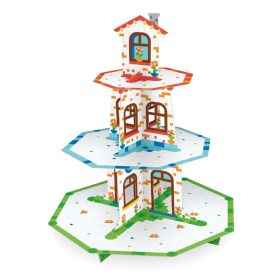 Papír sütemény és muffin állvány – Házikó 