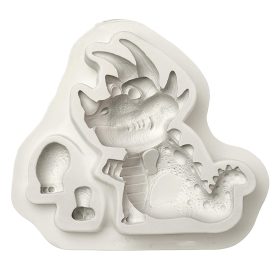   Szilikon fondant és marcipán mintázó – Dinoszaurusz – Vicsorgó  