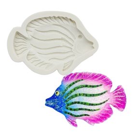 Szilikon fondant és marcipán mintázó – Hal