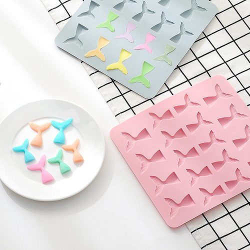 Szilikon bonbon és csokoládé forma – Sellő uszony - Kicsi