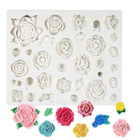 Szilikon fondant és marcipán mintázó – Apró rózsák 