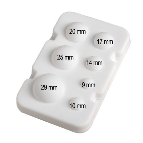 Szilikon fondant és marcipán mintázó – Gömb, golyó