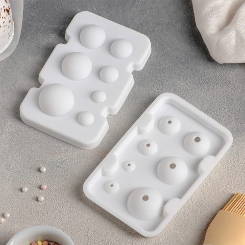 Szilikon fondant és marcipán mintázó – Gömb, golyó