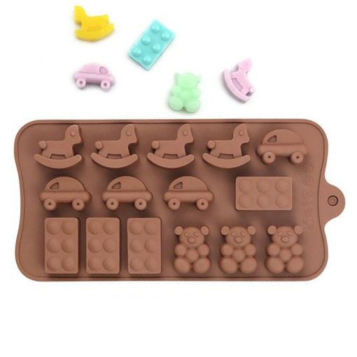 Szilikon bonbon és csokoládé forma – Baba játékok, babaváró
