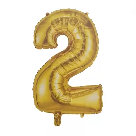 Óriás szám fólia lufi – 2 – Arany