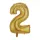 Óriás szám fólia lufi – 2 – Arany