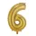 Óriás szám fólia lufi – 6 – Arany