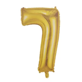Óriás szám fólia lufi – 7 – Arany