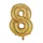 Óriás szám fólia lufi – 8 – Arany