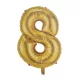 Óriás szám fólia lufi – 8 – Arany