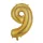 Óriás szám fólia lufi – 9 – Arany