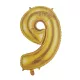Óriás szám fólia lufi – 9 – Arany
