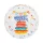 Gömb alakú buborék lufi – 50 cm – Happy Birthday torta