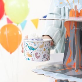 6 darabos papír fagylaltos pohár – Dinoszauruszok