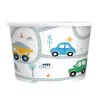 6 darabos papír fagylaltos pohár – Autók és munkagépek