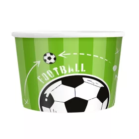 6 darabos papír fagylaltos pohár – Foci