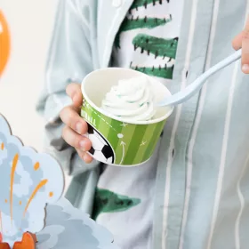 6 darabos papír fagylaltos pohár – Foci