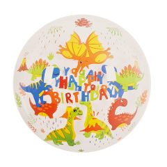   Gömb alakú buborék lufi – 50 cm – Happy Birthday – Dinoszaurusz