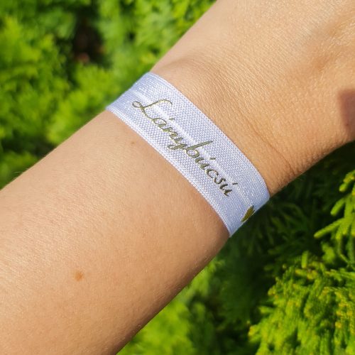 6 darabos gumis karkötő – Lánybúcsú – Fehér