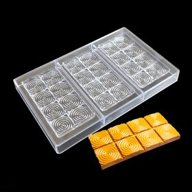 Polikarbonát forma – Táblás csokoládé – Spirál