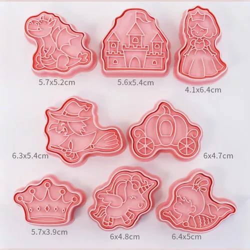 Műanyag süteménykiszúró és nyomda – Mese világ