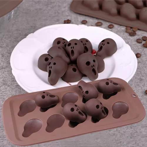Szilikon bonbon és csokoládé forma – Halloween – Koponya