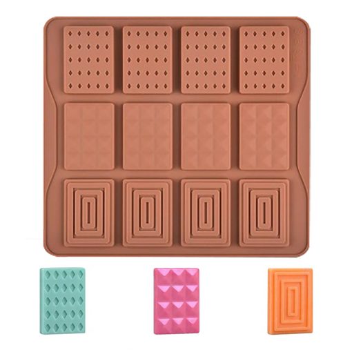 12 részes szilikon mini táblás csokoládé – Spirál