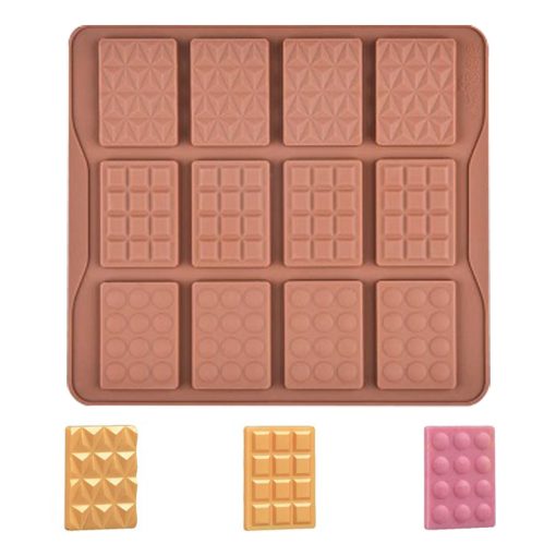 12 részes szilikon mini táblás csokoládé – Pöttyök
