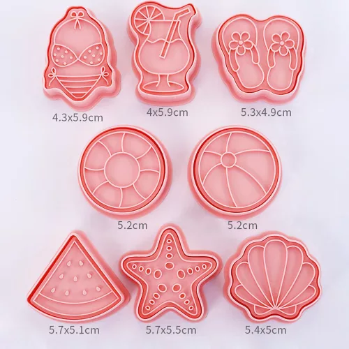 Műanyag süteménykiszúró és nyomda – Strand