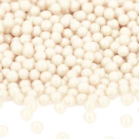 Szórócukor, cukorgyöngy – Fehér gyöngy - 5mm