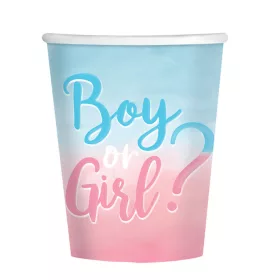 8 darabos papír pohár – Babaváró – Boy & Girl